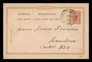 Dr Who 1893 Germany Kerstlingerode Postal Card Stationery C134051