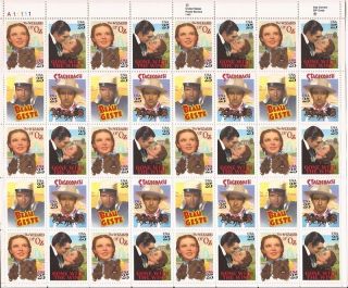 Us Stamp 1990 Classic Films Gwtw Stagecoach 40 Stamp Sheet 2445 - 8