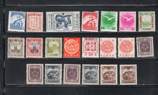 Japan China Asia Manchukuo Stamps & Some Never Hinged Lot 302