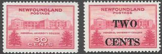 Newfoundland Stamp Unitrade (scott) 267 - 268 Nh Cat C$2