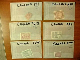 Canada Lot 1 Mh/mnh $15