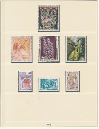 D003505 France 1973 Selection Of Mnh Stamps