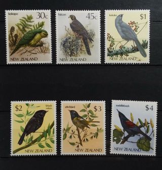 1047 - 19 Zealand Birds 6 Mnh Stamps Scott 766 - 770a