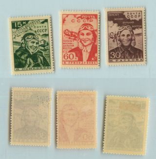 Russia USSR 1939 SC 718 - 720,  Z 573 - 575.  f9368 2