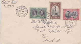 Canada - 1939 Kgvi Royal Visit Toronto First Day Cover