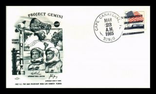 Us Cover Project Gemini First 2 Man Space Flight From Cape Kennedy Florida
