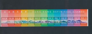 Xb68020 Hong Kong Skyline Definitives Xxl Sheet Mnh