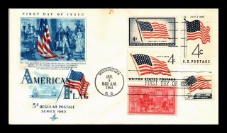 Dr Jim Stamps Us American Flag Art Craft Combo Fdc Cover Washington Dc