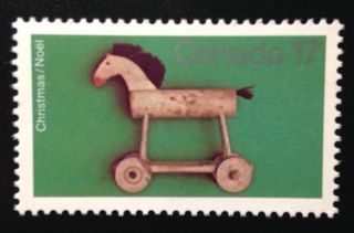 Canada 840 Mnh,  Christmas Antique Toys - Wooden Horse Stamp 1979