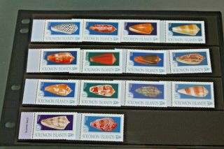 Solomon Islands - 2006 Cone Shells Definitives,  Set Of 14 All U/mint (sg1202/15)