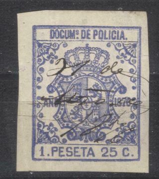 Spanish Antilles Caribbean Police Revenue 1876 Spain Fiscal