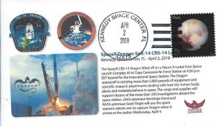 2018 Spacex Dragon Crs - 14 Launch To The Iss Kennedy Space Center 2 April