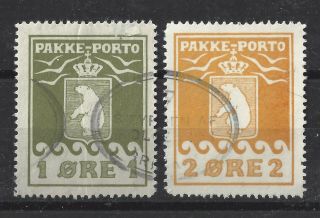 Greenland Polar Bears Packet Post 1 Ore And 2 Ore (g14)