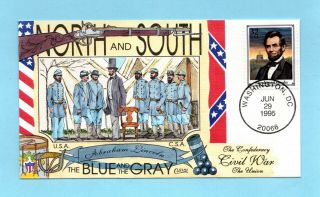 U.  S.  Fdc 2975 Collins Cachet - President Lincoln From The Civil War Set