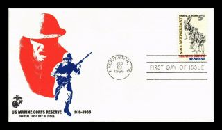 Dr Jim Stamps Us Marine Corps Reserve First Day Cover Scott 1315