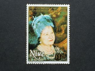 Niue Stamp Set Of 1.  The Queen Mother 90th Birthday 1900 - 1990.  Un Mounted.