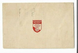 Canadian Pacific Railway 1940 Letter Card 3