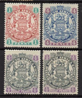 Rhodesia 1896 - 7 Group Of 4 Sg 41,  42 And Two Sg44 Looking M. ,  Gum