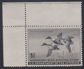 Tdstamps: Us Federal Duck Stamps Scott Rw12 Nh Og Tiny Gum Dist Perf Fold