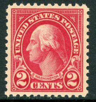 Usa 1923 Washington 2¢ Flat Perf 11 Scott 554 Mnh J750 ⭐⭐⭐⭐⭐