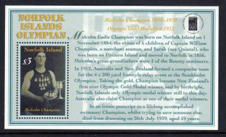 Norfolk Island 2000 Olyphilex Stamp Exhibition Souvenir Sheet