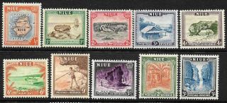 Niue 1950 Pictorials Set 10 Mh Sg 113/22