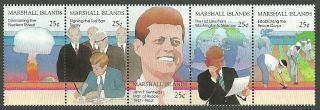Marshall Islands 1988 25th Anniversary Jfk Kennedy Nuclear Testing Set Mnh