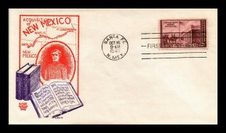 Dr Jim Stamps Us Mexico Acquisition Bi Color Craft Fdc Cover Scott 944