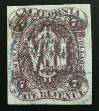 Us California State Revenue Stamp - $7