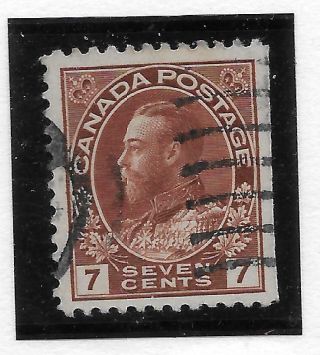 Canada 1924 King George V,  7c,  Red - Brown; Scott 114