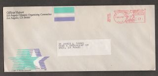 Usa 1984 Summer Olympic Games,  Los Angeles,  Ca Pitney Bowes Postage Meter Cancel