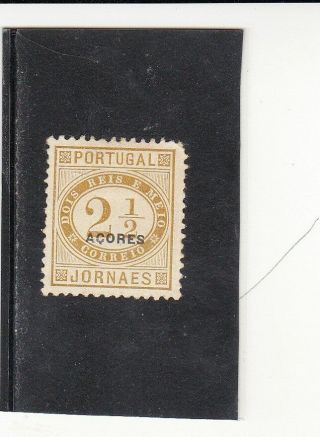Azores Newspaper Stamp (1882) Perf.  11,  5 Porcelana Mh