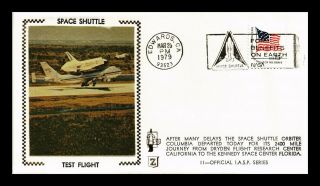 Dr Jim Stamps Us Space Shuttle Columbia Test Flight Zaso Silk Iasp Cover 11