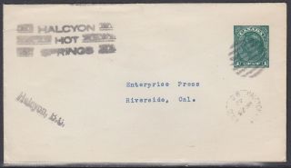 Canada - Mar 25,  1942 Halycon,  Bc Split Ring Cancel Cover To States