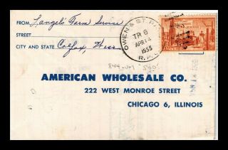 Dr Jim Stamps Us Owen And St Paul Rpo Railroad Post Office Cover