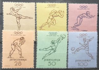 Yugoslavia - Olympic Games Helsinki 1952 Mi: 698 - 703 Mlh