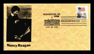 Dr Jim Stamps Us Nancy Reagan Inauguration Event Cover Washington Dc 1985