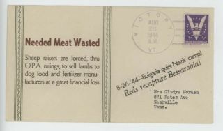 Mr Fancy Cancel Ww Ii Patriotic Linto Needed Meat Wasted 5441 