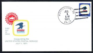 Usps Stamp 1396 Montchanin De First Day Cover Fdc (1490)