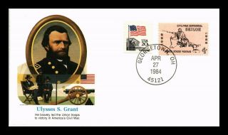 Dr Jim Stamps Us Ulysses S Grant Greatest Military Heroes Fleetwood Cover