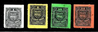 Hick Girl Stamp - U.  S.  Pacific Mutual Telegraph Co.  Y1043