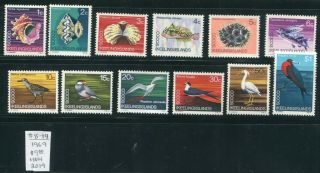 Weeda Cocos Islands 8 - 19 Nh 1969 Complete Set Cv $9.  00