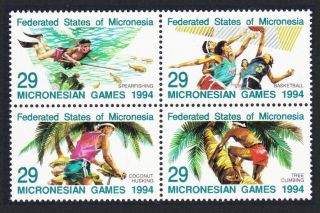 Micronesia Sport Games Block Of 4 Mnh Sg 372 - 375 Sc 192