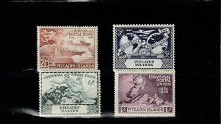 Pitcairn Isl - Sg13 - 16 Mnh 1949 75th Anniv Upu