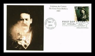 Dr Jim Stamps Us Great Train Robbery Film Celebrate The Century Fdc Cover