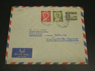 Thailand 1958 Airmail Cover To Switzerland Rough Top Edge 2869