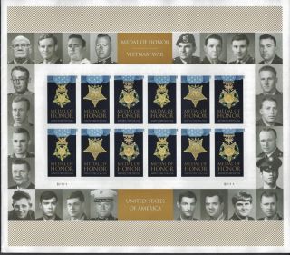 Us Scott 4988a - 2015 Medal Of Honor / Vietnam War History,  24 Stamp Folio Mnh