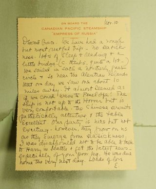 DR WHO 1935 JAPAN YOKOHAMA LETTER CARD TO USA e52199 3