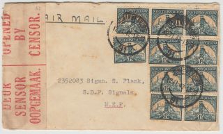 Military 1942 South Africa Censor Cover Johannesburg - Middle East Forces