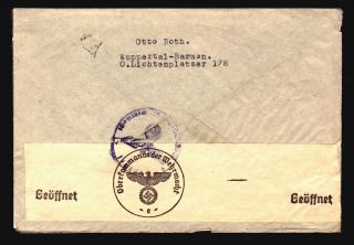 Germany 1941 Censor Cover to USA / Cut On 3 Sides - Z16116 2